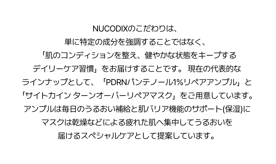 NUCODICS ブランドビジュアル